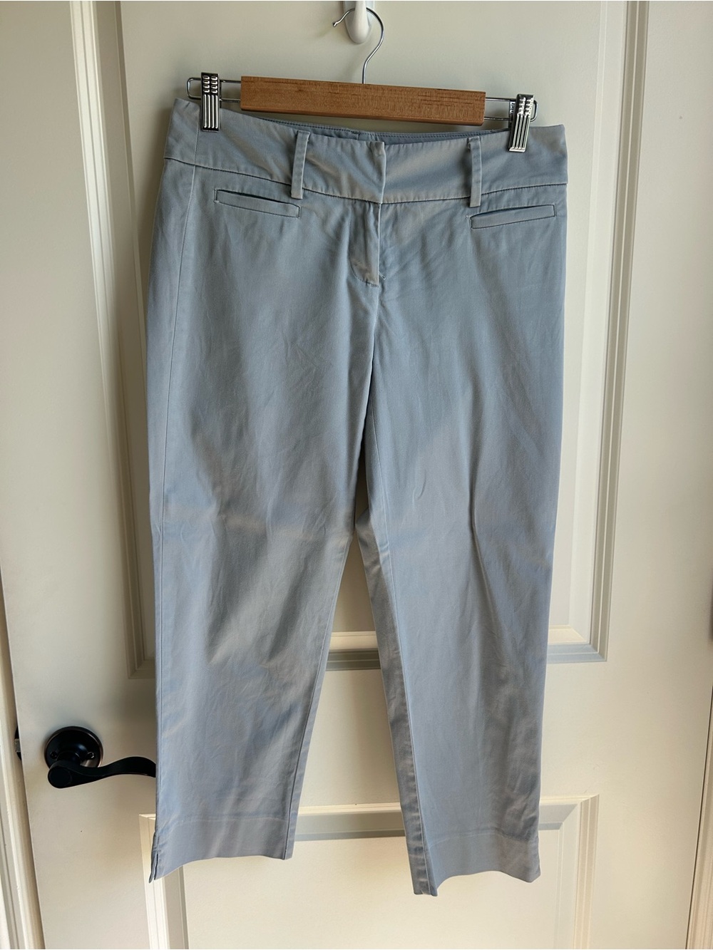 LOFT Women's Light gray Ankle Cropped Dress Pants